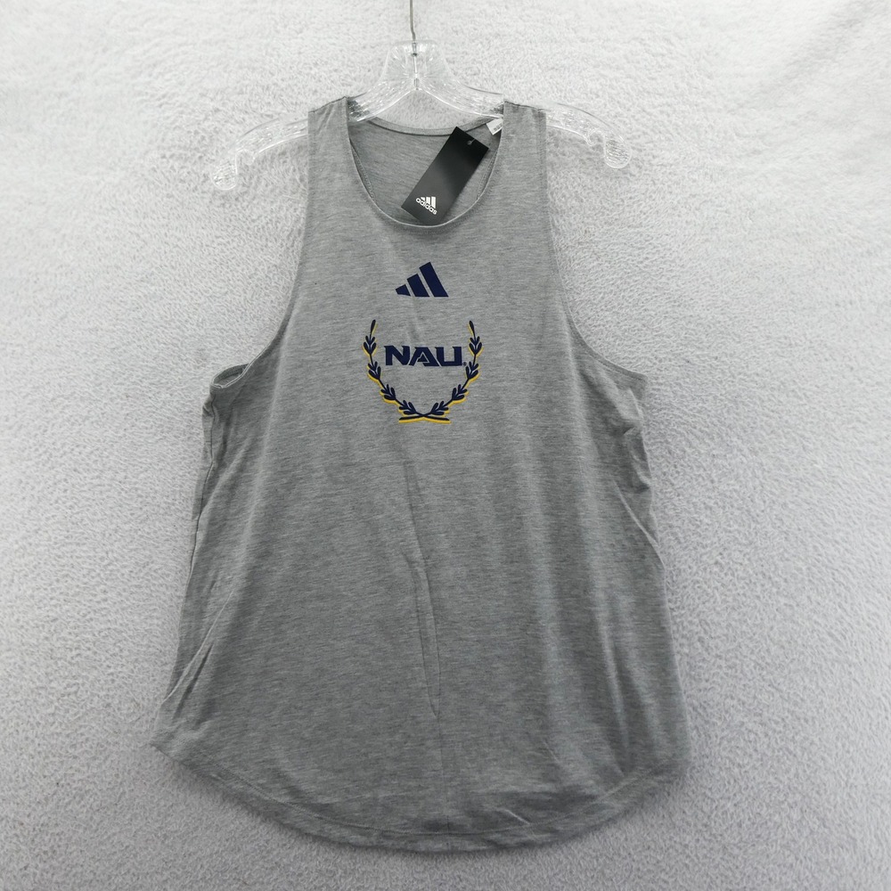 Adidas Tank Top Womens Medium NAU Lumberjacks Gray Racerback Sleeveless Logo